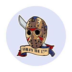 Friday the 13th Horror Enamel Pin: Jason Voorhees Mask